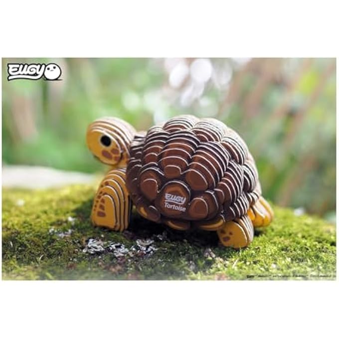 650104 LAND TURTLE, 3D ANIMAL PUZZLE FOR CHILDREN AND ADULTS TO ASSEMBLE, DIY ANIMAL FIGURE, CRAFT SET FROM 6 YEARS - Image 4